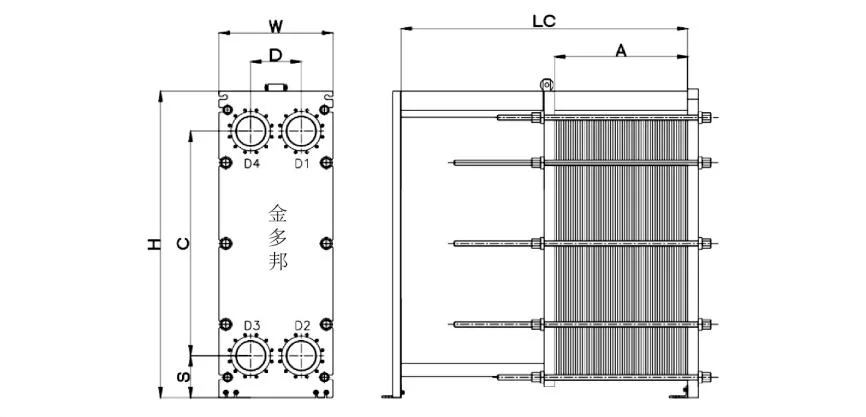 Replace Plate Heat Exchanger for Gea, Apv, Sondex, Tranter, Funke