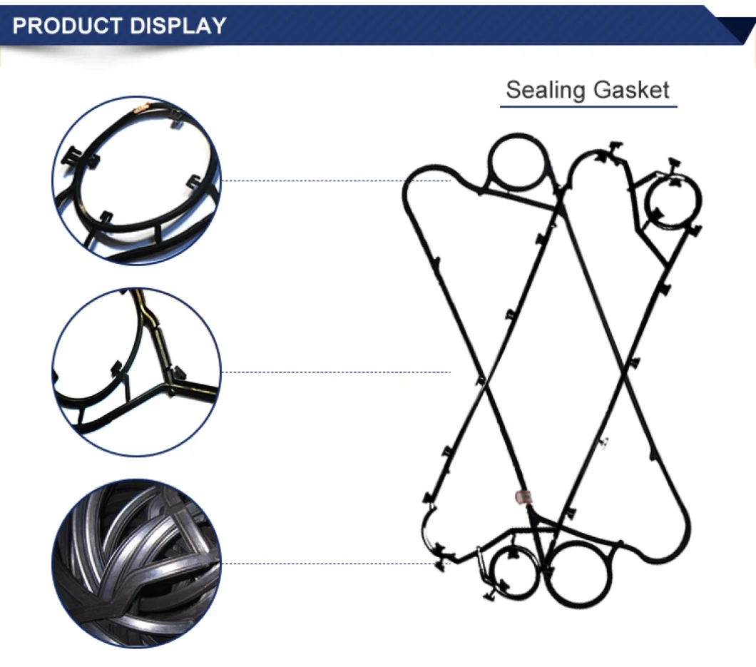 Excellent Hardness Strength Plate Heat Exchanger Gasket for Tranter Gc8 Gasket / Rubber Seal